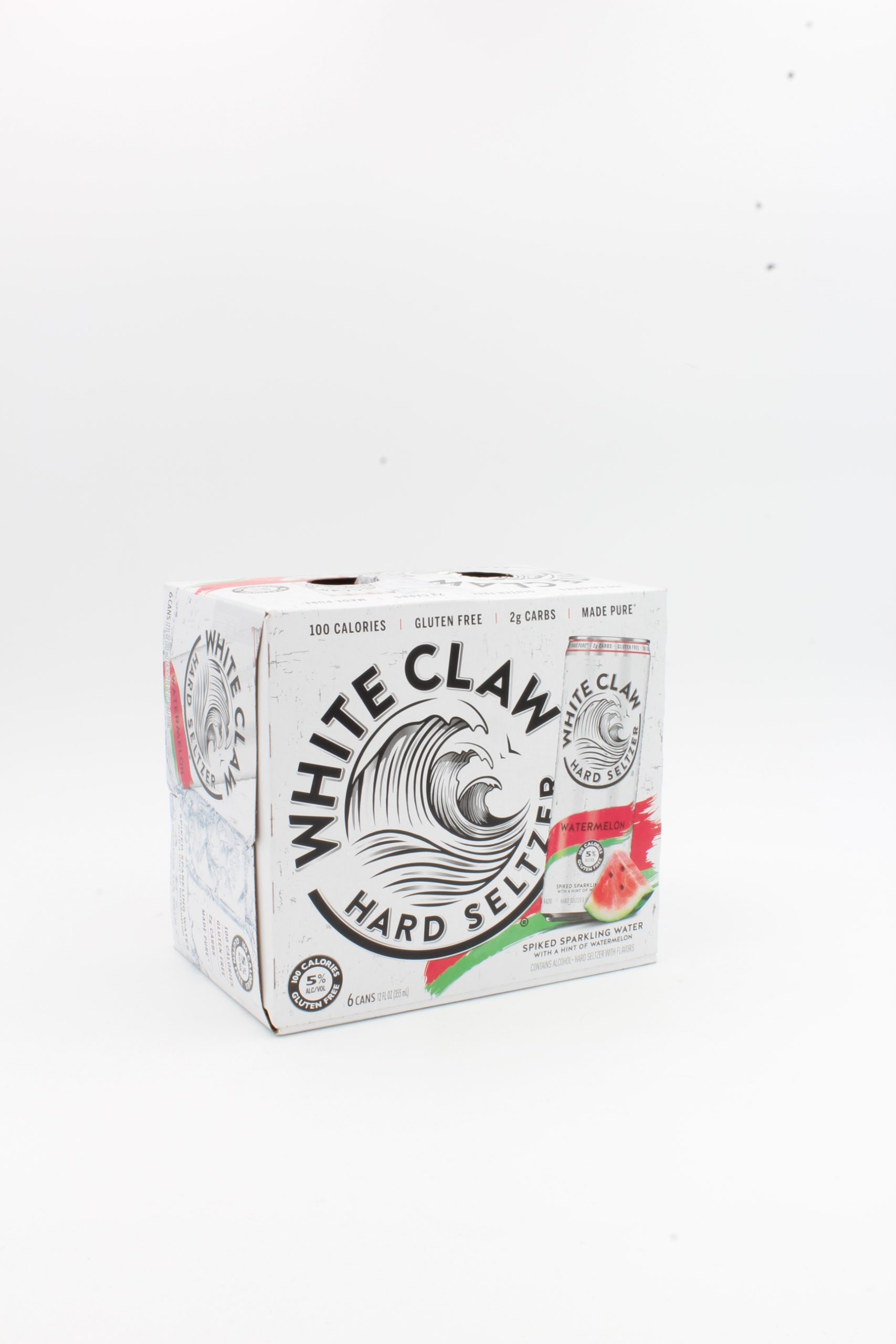 635985800347.jpg White Claw Watermelon Selzter 6pk Cans - Image 1