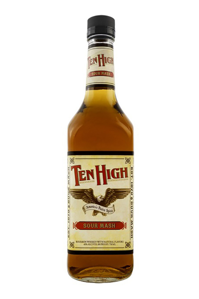 TEN-HIGH-BOURBON-080660203072.jpeg Ten High 375ml Pet - Image 1